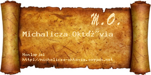 Michalicza Oktávia névjegykártya